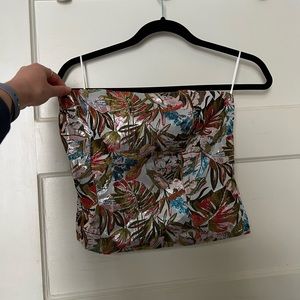 Reformation Giorgia sleeveless top - metallic floral